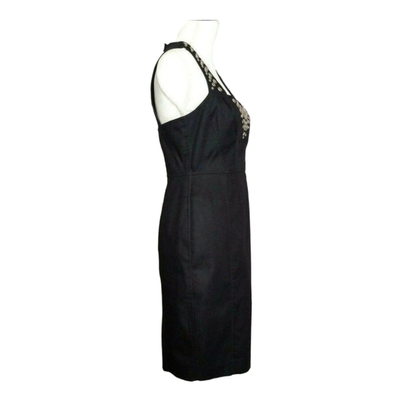 Maggy London Sleeveless Black Dress Size 8 Christmas New Years Eve Party - Picture 4 of 8